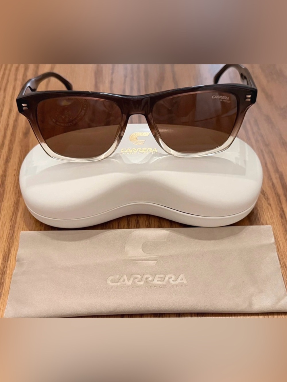 Carrera 266/S Rectangle Sunglasses Brown/Beige unisex